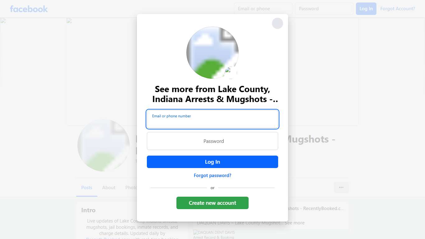 Lake County, Indiana Arrests & Mugshots - RecentlyBooked.com Facebook